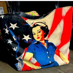 Cherokee - Embellished Patriotic Themed Women's Bag